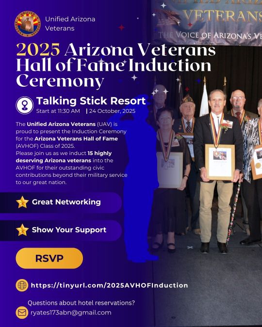 2025 Arizona Veterans Hall of Fame Induction Ceremony event photo 1