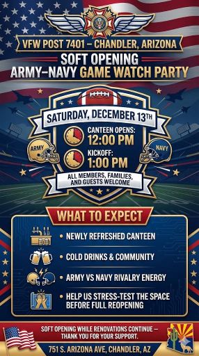 SOFT OPENING ARMY–NAVY GAME WATCH PARTY event photo 1