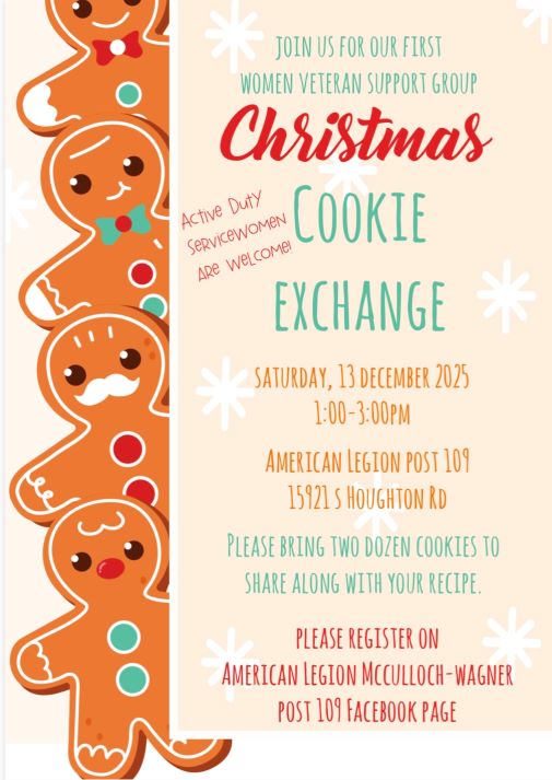 Cookie Exchange – Women Veteran Support Group event photo 1
